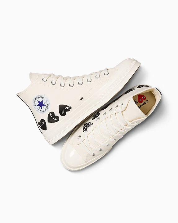 Converse x Comme des Garçons PLAY Chuck 70 Multi Heart High Top - Image 17