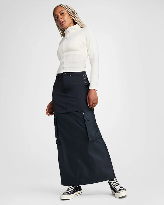 Half-Zip Mock Neck Long Sleeve Top - Image 4