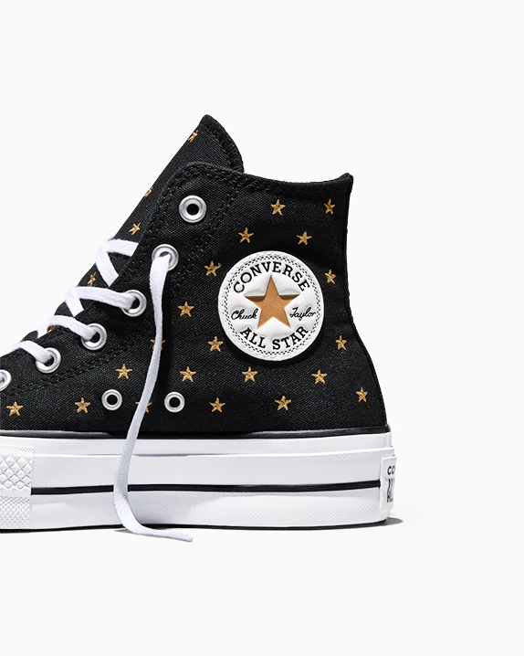 Chuck Taylor All Star Lift Platform Embroidered Stars - Image 14